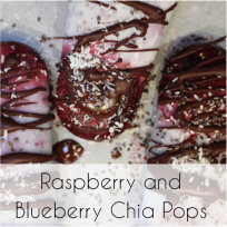 Raspberry and Blueberry Chia Pops