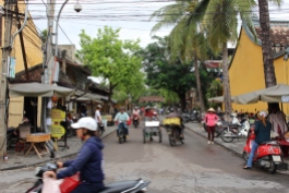Busy streets of Hoi An.