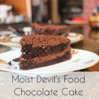 Moist Devil's Food Chocolate Cake