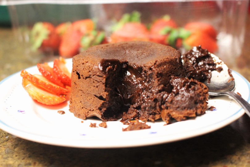 Healthier Chocolate Molten Lava Cakes